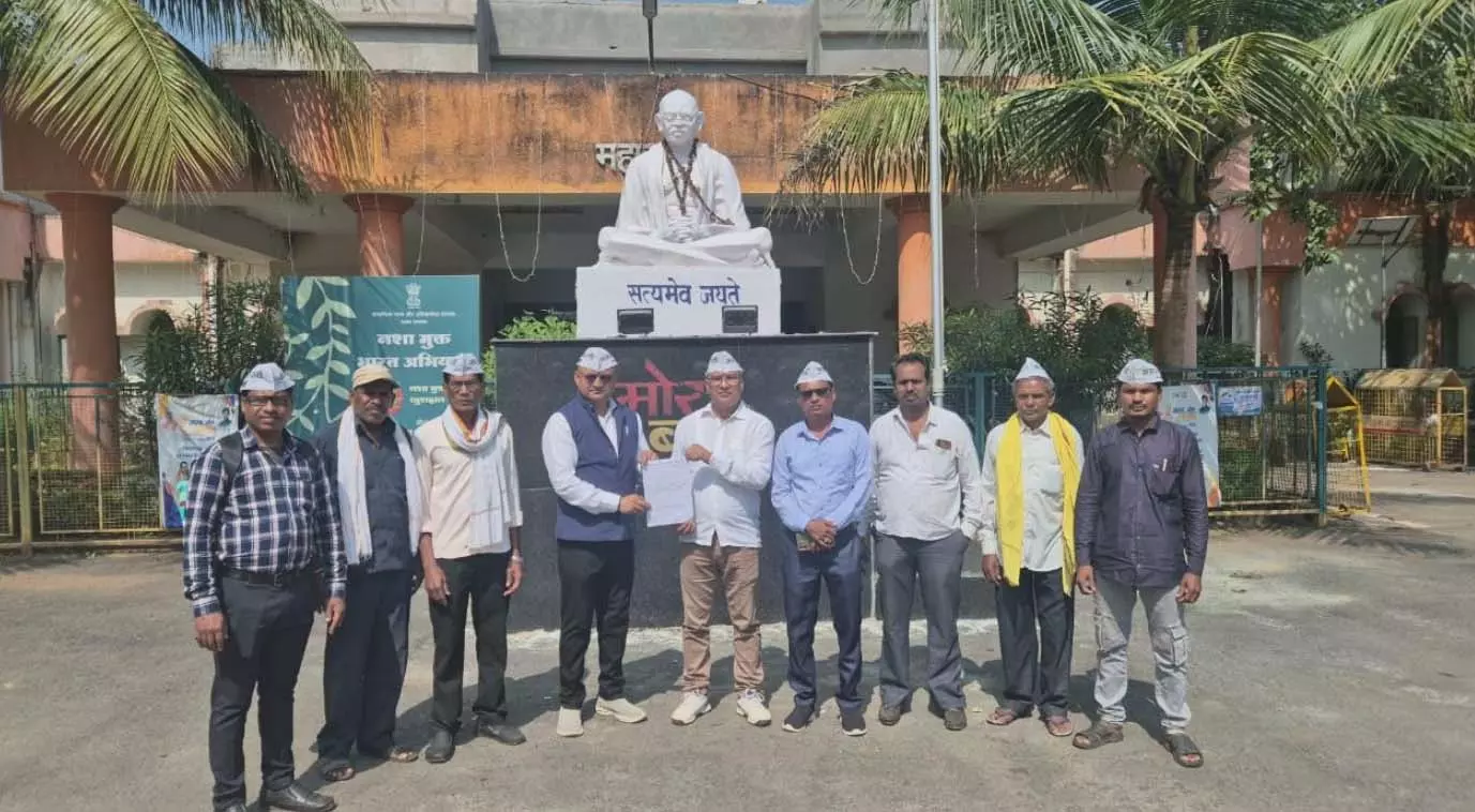 महासमुंद : महंगी बिजली दर के विरोध में आम आदमी पार्टी ने किया  प्रदर्शन